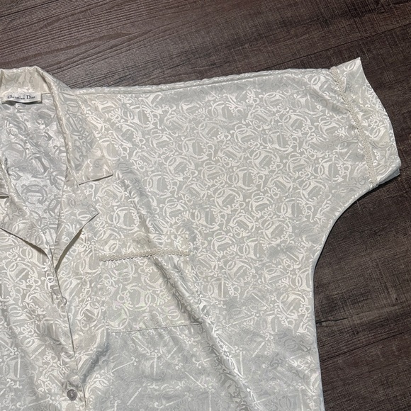 Dior Cream Patterned Robe - Picture 3 of 11